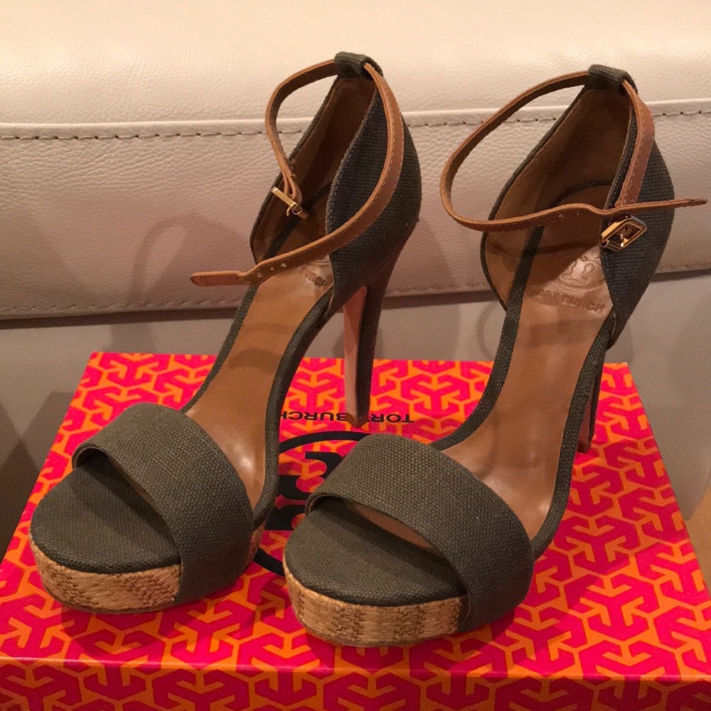 Tory Burch olive dress sandals